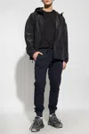 Dolce & Gabbana Nylon Jacket With Hood And Branded Tag In Black