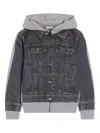 Dolce & Gabbana Hooded Jacket In Gray