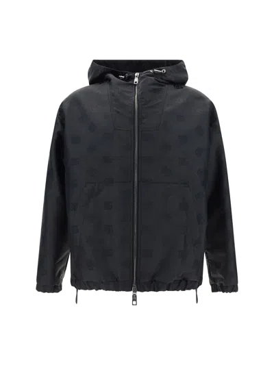 Dolce & Gabbana Hooded Jacket In Black