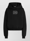 Dolce & Gabbana Hooded Knitwear Ribbed Finish In Black