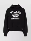 Dolce & Gabbana Hooded Sweatshirt In Jersey With Print In Black