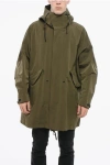 Dolce & Gabbana Unlined Technical Fabric Parka With Hood In Green
