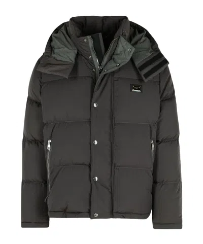 DOLCE & GABBANA HOODED PUFFER JACKET