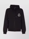 Dolce & Gabbana Hooded Sweater With Pockets And Ribbed Details In Black