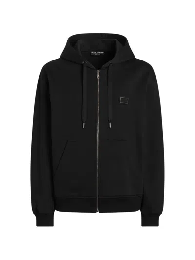 Dolce & Gabbana Hooded Sweatshirt In Black