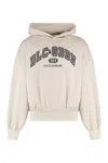 Dolce & Gabbana Hooded Sweatshirt In Jersey With Print In Neutral