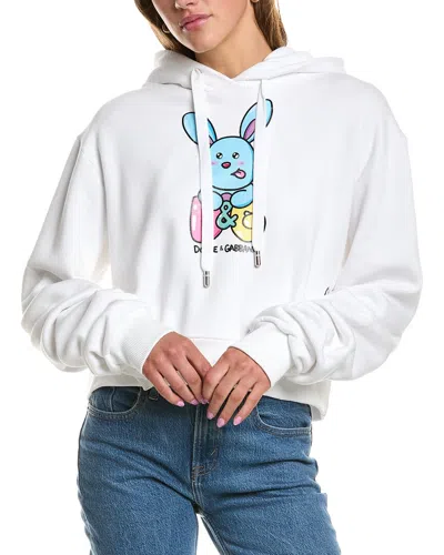 Dolce & Gabbana Hooded Sweatshirt In White