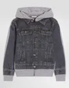 Dolce & Gabbana Hooded Jacket In Gray