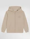 Dolce & Gabbana Hooded Sweatshirt With Dg Embroidery In Neutral