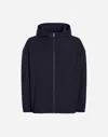 Dolce & Gabbana Hooded Woolen Jacket With Tag In Blue