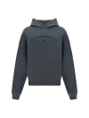 Dolce & Gabbana Cropped Hoodie In Grigio