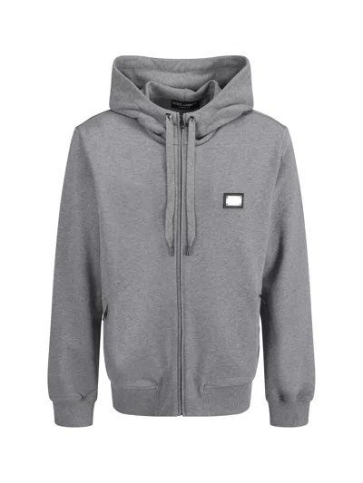 Dolce & Gabbana Hoodie In Grey