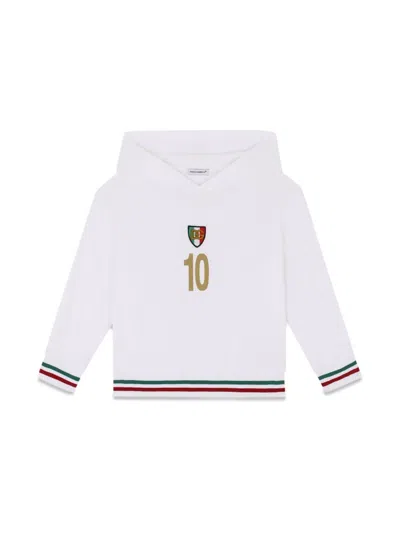 Dolce & Gabbana Kids' Hoodie In White