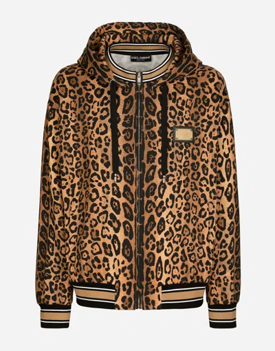 Dolce & Gabbana Hoodie With Tag In Print