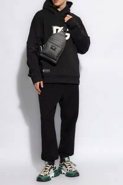 Dolce & Gabbana Hoodie With Logo In Black