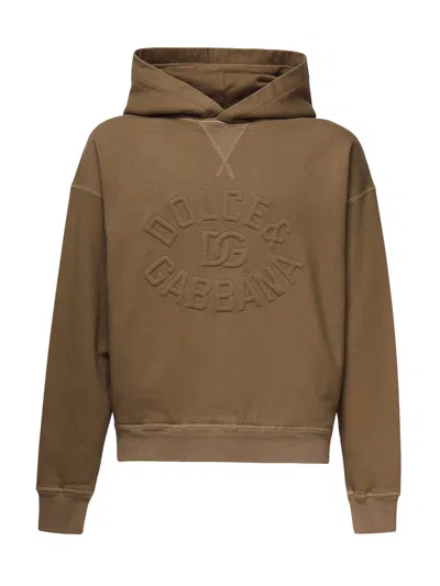 DOLCE & GABBANA HOODIE WITH LOGO EMBROIDERY