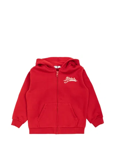Dolce & Gabbana Kids' Hoodie With Logo In Red