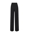 Dolce & Gabbana High Waist Pinstripe Flared Pants In Black