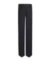 Dolce & Gabbana Flared Woolen Pants In Black