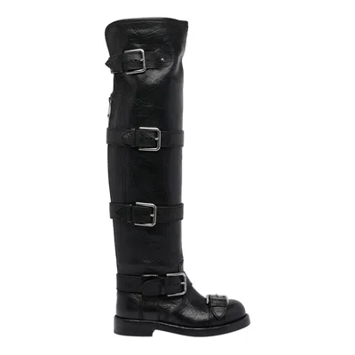 Dolce & Gabbana Horse Boots In Black