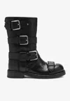 Dolce & Gabbana Horse Leather Ankle Boots In Multi