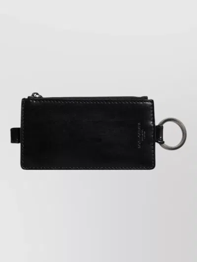 Dolce & Gabbana Horse Leather Lanyard Logo Card Holder Wallet In Pink