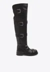 Dolce & Gabbana Women Black Leather Boots, 4.5 Luxury Boots For Women Darveys In Multi