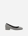 DOLCE & GABBANA HOUNDSTOOTH FABRIC PUMPS