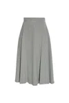 Dolce & Gabbana Houndstooth Midi Skirt In Multicolour