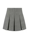 Dolce & Gabbana Houndstooth Mini Skirt In Black