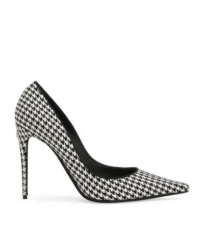 DOLCE & GABBANA HOUNDSTOOTH MUN PUMPS 105
