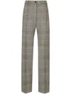 Dolce & Gabbana Tartan Check Trousers For Women In Multicolour