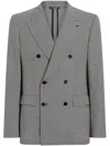Dolce & Gabbana Houndstooth-pattern Blazer In Black
