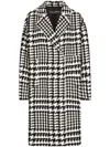 Shop Dolce & Gabbana Houndstooth-pattern Coat In Black