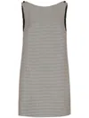 Dolce & Gabbana Houndstooth Button Mini Dress Sicily In Brown