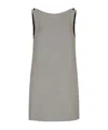 Dolce & Gabbana Houndstooth Button Mini Dress Sicily In Gray