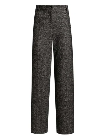 DOLCE & GABBANA DOLCE & GABBANA HOUNDSTOOTH TROUSERS