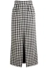 Dolce & Gabbana Macro Pattern Maxi Skirt In Black