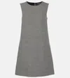Dolce & Gabbana Houndstooth-pattern Wool Dress In Black