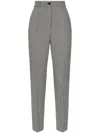 Dolce & Gabbana Waistband Loop Casual Pants In Gray