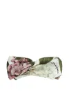 Dolce & Gabbana Hydrangea-print Braided Poplin Headband In Multi