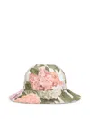 Dolce & Gabbana Hydrangea-print Poplin Hat In Multi