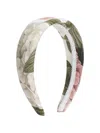 Dolce & Gabbana Hydrangea-print Poplin Headband In Multi