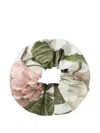 Dolce & Gabbana Hydrangea-print Poplin Scrunchie In Multi