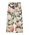 Dolce & Gabbana Hydrangea-print Poplin Trousers In White