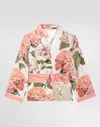 Dolce & Gabbana Hydrangea-print Vanity Twill Shirt In Multi