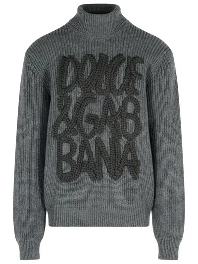 DOLCE & GABBANA DOLCE & GABBANA I GREY VIRGIN WOOL SWEATER