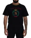 Dolce & Gabbana Black Cotton Embroidered Crewneck T-shirt In Black