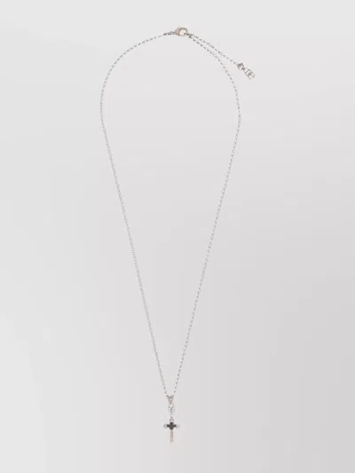 Dolce & Gabbana Iconic Crucifix Pendant On Brass Chain