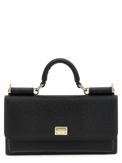 Dolce & Gabbana Iguana Print Handbag Hand Bags Black In Brown